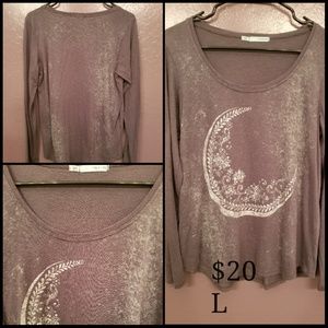 Long sleeve moon light shirt